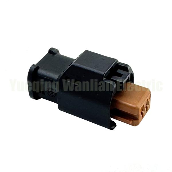 2 Pin 1801175-6 AC Assembly Automobile Headlight Sensor Wiring Socket for Car Waterproof Connector 