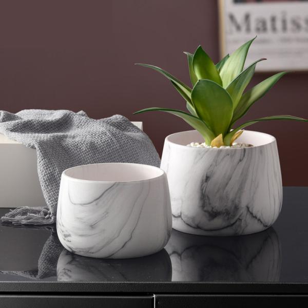 10cm Painted Ceramic Plant Pots