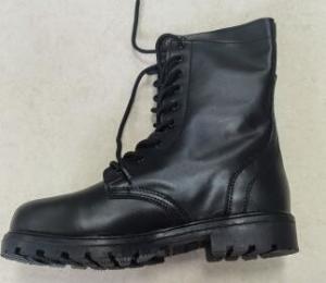 Buy cheap Lightweight Tactical Black Leather Police Boots Anti Slip product