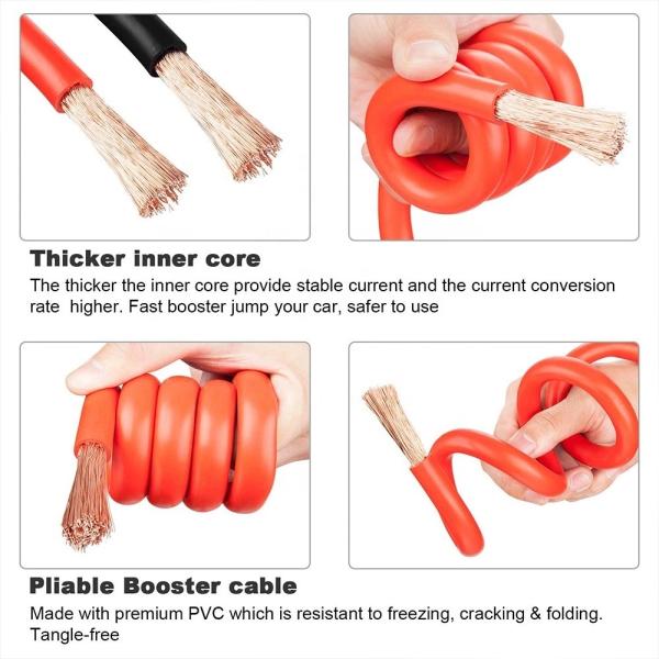 6m Connecting Booster Cables Heavy Duty Jumper Cables For Car Van Truck Engines