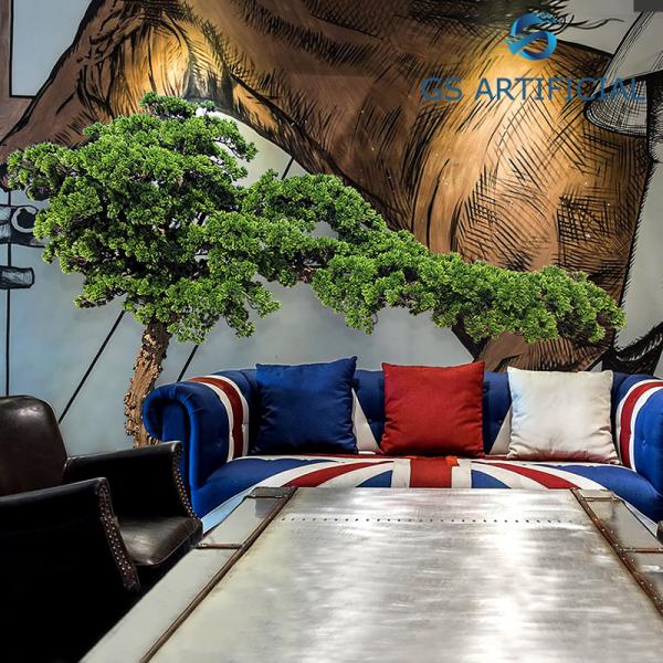 Indoor Landscape Window Artificial Decorative Trees / Japanese Bonsai Pine Tree Branch