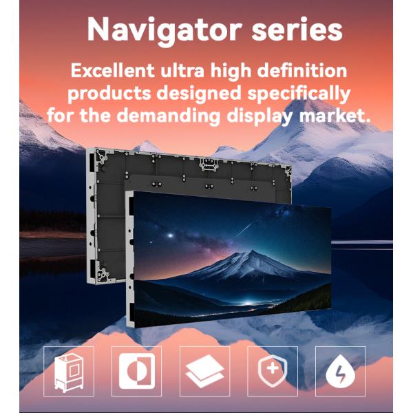 1.5MM SMD3535 Transparent LED Display System HD Poster Customized
