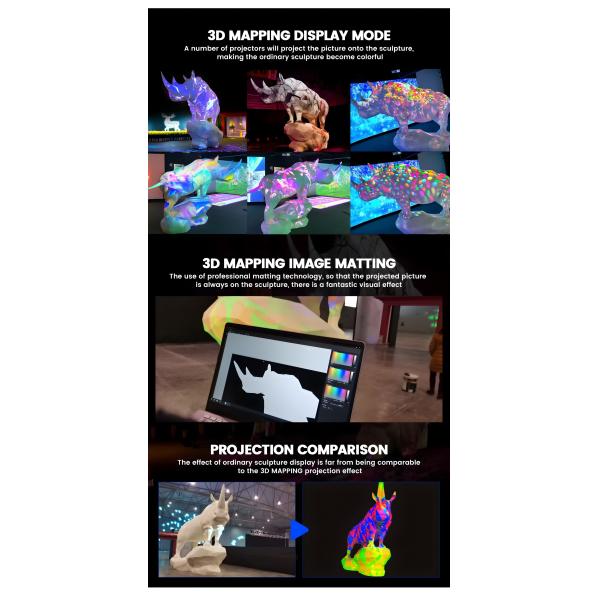 Projection Mapping 3d Interactive Structure Projection Interact Projector