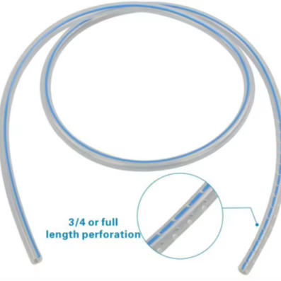 Silicone Round Perforated Drain – Medical-Grade Drainage Solution with X-Ray Visibility