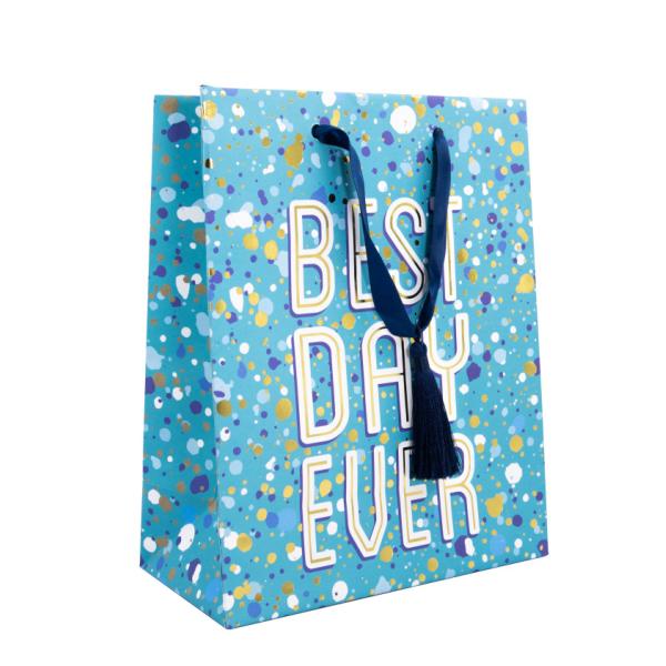 Custom Graffiti Boutique Clothing Recycled Paper Bags With Handles