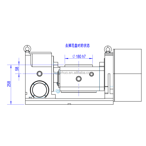 Worm Gear 4 Axis Rotary Table Tailstock For CNC Router Engraver Milling Machine