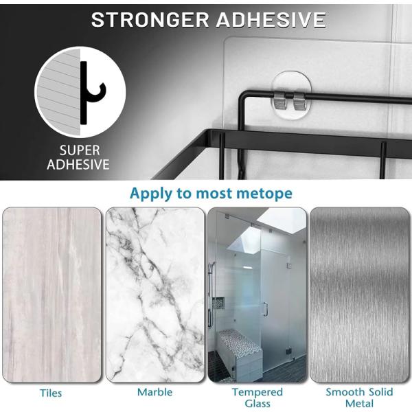 4PK Drain Quickly Rust Resistant Corner Shelf Shower Caddy for Kitchen and Bathroom