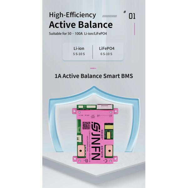 JNFN ANT Active Balancing BMS 3S 4S 12V 200A With RS485 Bluetooth OEM
