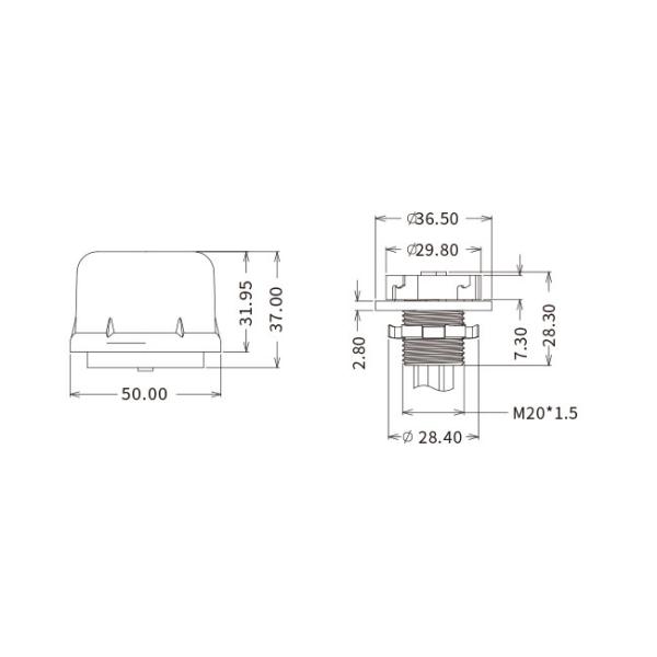 PWM High Bay Motion Sensor 30mA HNS151HB Dia 50mm Zhaga Book 18