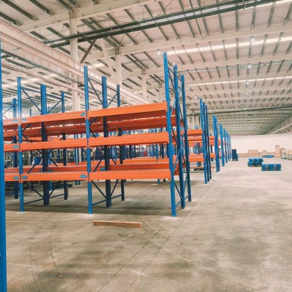 Customized Warehouse Pallet Rack With Orange Industrial Adjustable Heavy Duty Racks