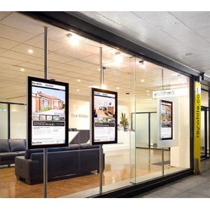 China Ultra Slim 43 49 55 Inch Double Sided Lcd Signage For Shopping Window on sale
