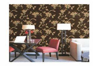Buy cheap Home Decoration PVC Embossed Wallpaper Waterproof With European Flower product