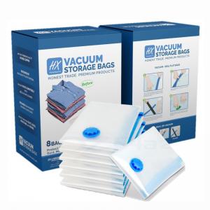 Buy cheap 70 To 100 Microns Vacuum Seal Bags For Clothes With Pump For Mattress Foldable product