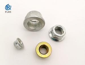 China Prevailing Torque Hexagon Lock Nut with Flange Galvanized Finishing Hex Flange Nuts on sale