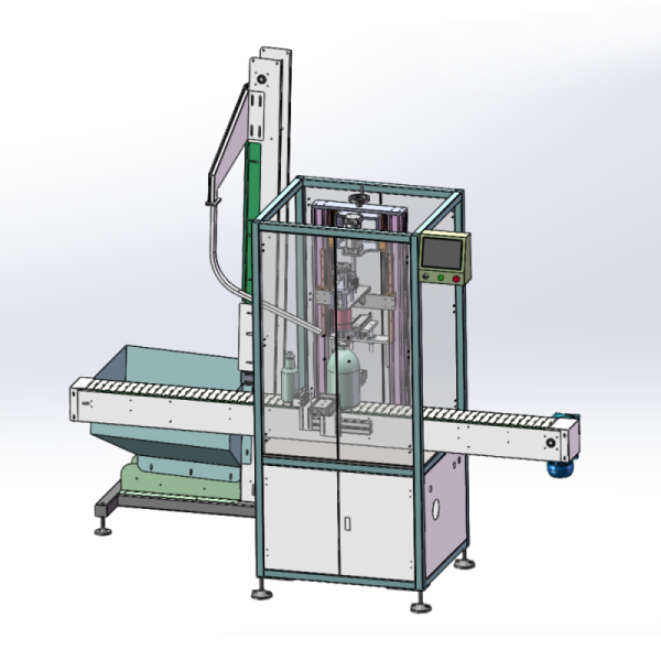 PLC Semi Auto Bottle Screw Capping Machine For Oil Drums Cans 220V