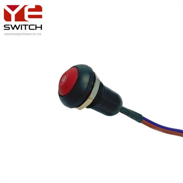 500VDC Waterproof Button Switch Plastic DOT Dome 22mm Push Button Switch