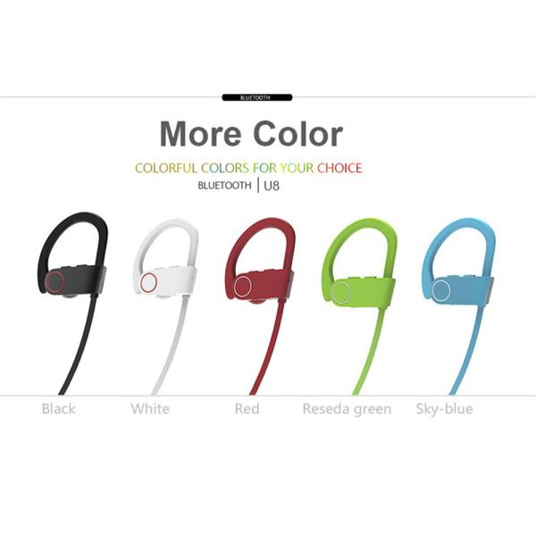 bluetooth earphone headset hot sale u8 earphone good music quality haozhida digital tech u8 earphone