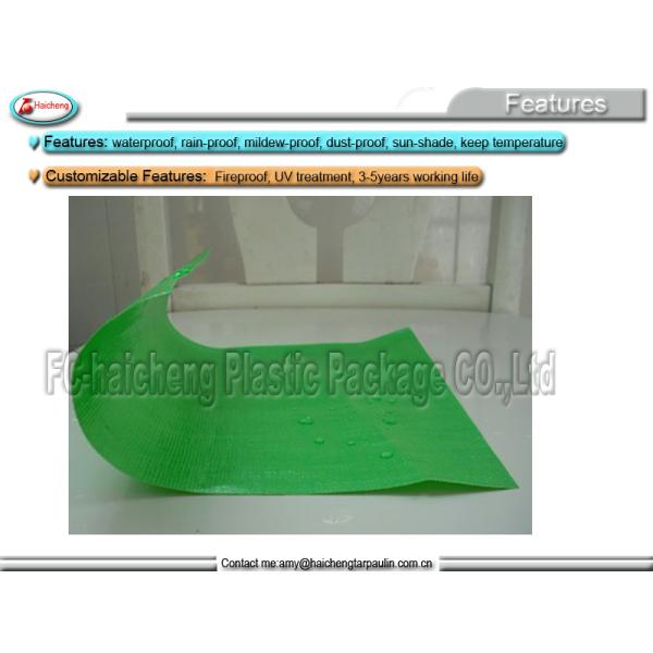 Waterproof 140g green/white laminate poly fabric tarpaulin,awning fabric manufacture