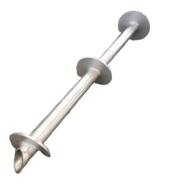 Hot Dip Galvanizing Steel Helical Screw Piles For Durable Foundations