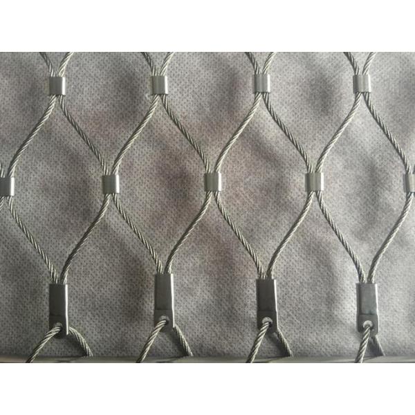 Classical Inox Balustrade Cable Mesh , X Tend Stainless Steel Rope Mesh Webnet 1