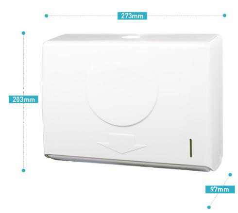 White Color C / Z Fold Hand Towel Dispenser Wall Mounted For Hand Cleaning