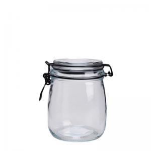Buy cheap Round Glass Coffee Storage Jars Container 750ML Sealable Glass Jars product