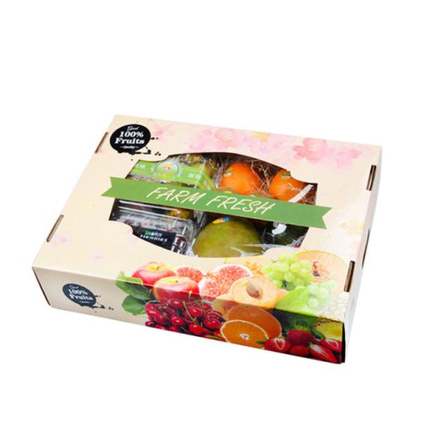 Stable Practical Vegetable Corrugated Boxes , Recyclable Tomato Shipping Boxes