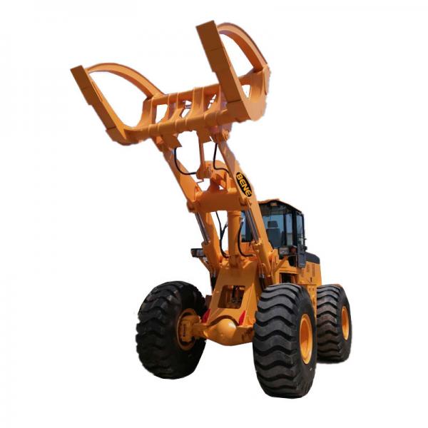 Quality BENE hot sale atv log grap loader with Cummins engine 8ton/10ton/12ton15ton wheel loader with grapples attachments for sale