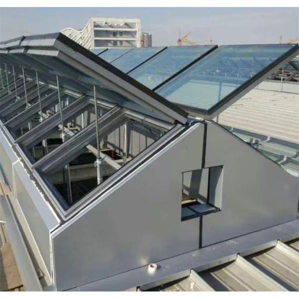 Customized Flat Roof Aluminum Skylight Insulating Glass for Horizontal Opening Pattern