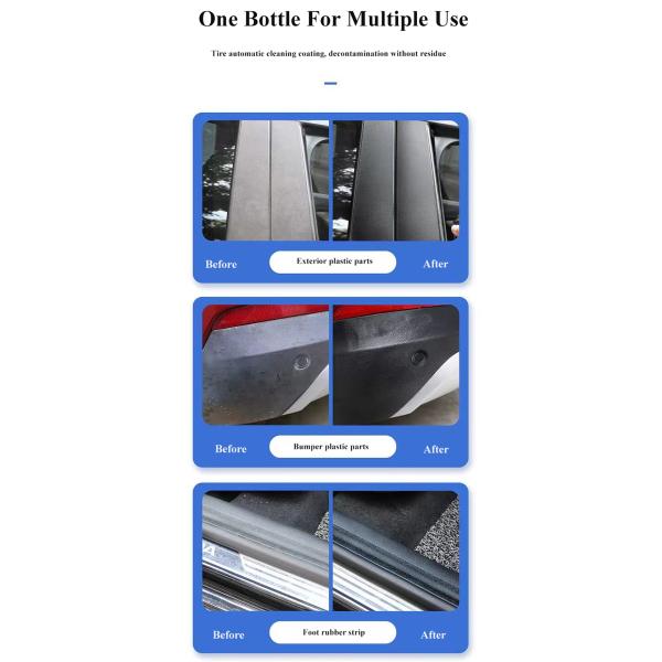 Eco Friendly Tire Cleaner Foam With UV Protection And Streak Free Finish