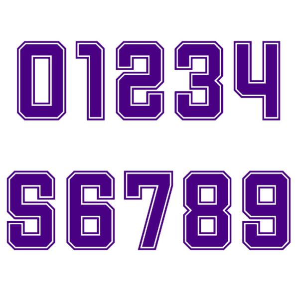Customized Durable Heat Press Names And Numbers For jerseys uniforms