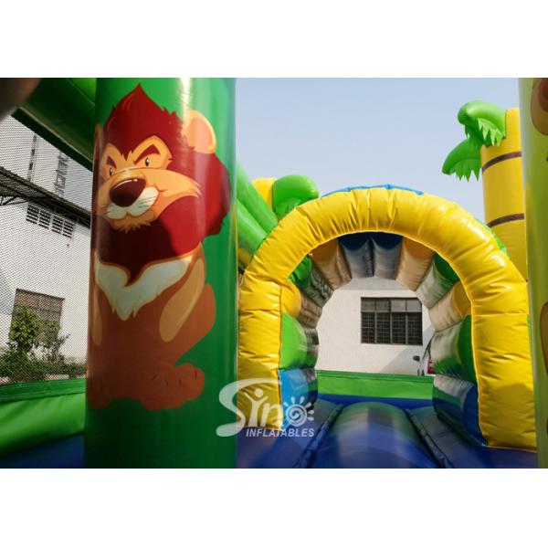 Safari World Jungle Elephant Inflatable Bouncy Castle For Kids Outdoor N Indoor Playground Fun