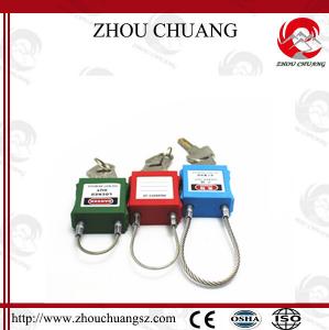 China stee cable shackle padlock on sale
