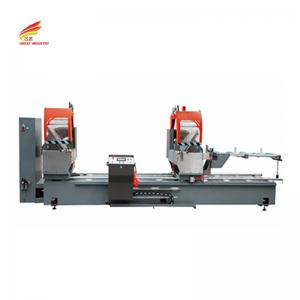 China Industry aluminium curtain wall profiles 3 axis cnc double head mitre saw for aluminum window and door on sale