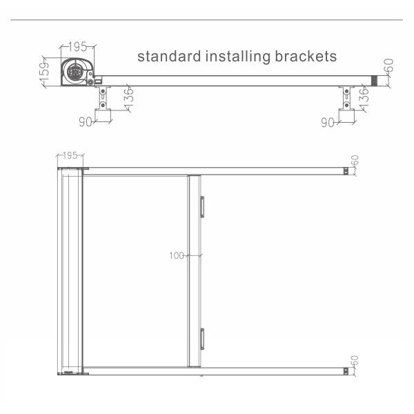 Aluminium Frame Electric Sunshade Awning Attached To House 2m 2.5m 3m Custom Sizes