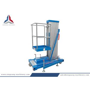 Buy cheap 10m Platform Height Single Mast Hydraulic Aluminum Lift Table product