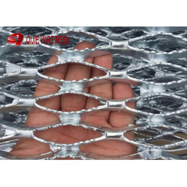 Rustproof Hot Dip Galvanised Steel Walkway Grating Mesh 2.44m Length