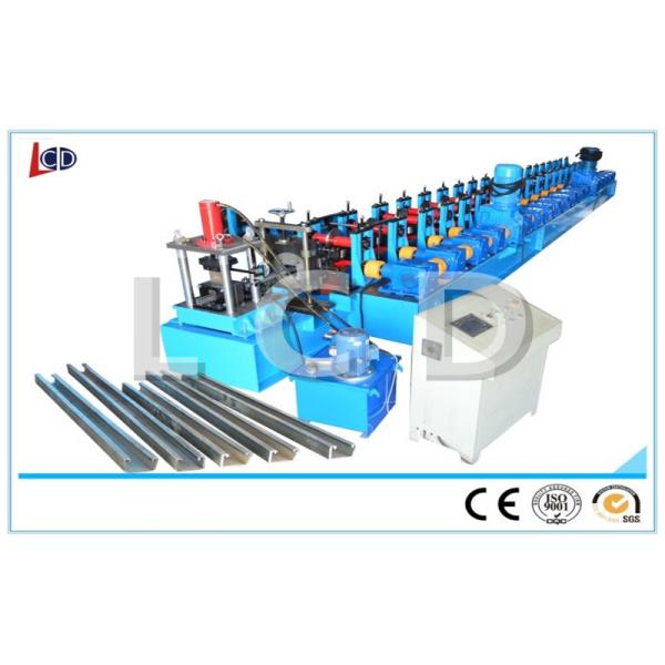 Solar Panel Supports Cold Forming Machine 7.5KW Hydraulic Power 13 Forming Rows