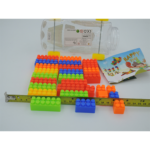 2 " Interlock Kids Plastic Building Blocks , Mushroom Box Educational Building Blocks