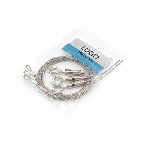 Flexible Suspended Adjustable Hook Cable Gripper Hanging Cable Kit Picture Hanging Kit