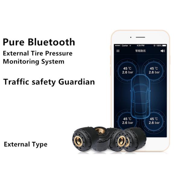 Airplane Aluminum Bluetooth 4.0 Car Tpms System / Auto Tire Pressure Sensor
