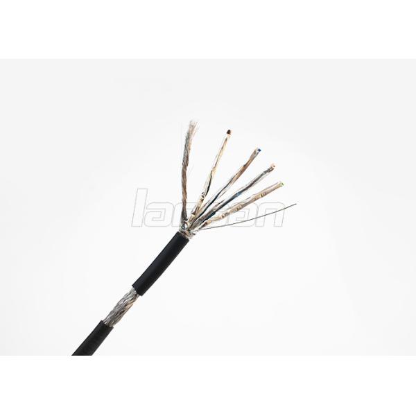 4 Pairs Cat7 Patch Cable SFTP 26AWG BC ROHS PVC Jacket Shielded Pass Fluke Test