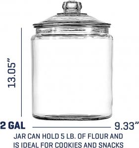 Buy cheap Glass Cookie Jars Labels Marker Gallon Canister Sets For Kitchen Counter With Airtight Lids, Sugar Packet Holder product