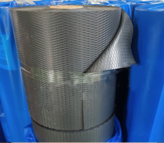 Black Embossed Polythene Damp Proof Course for Wall Hotel Construction Waterproof