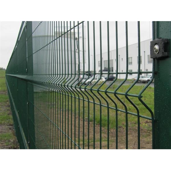 4mm PVC Coated Welded Wire Mesh Panel Green 6ft Galvanized