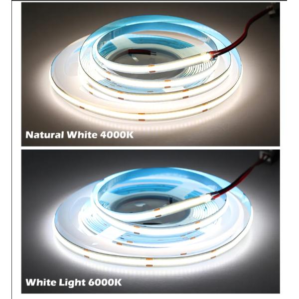 COB Strip Light 320leds 512leds 384leds 480leds Rgb Light Bar 12V 24V Waterproof Flexible Light Strip
