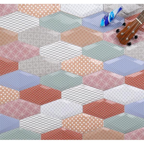 AAA Grade 10x20cm Bevelled Bread Wall Tiles for Indoor Use