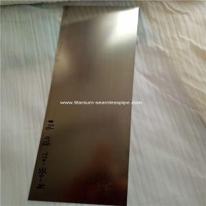 China ASTM F2063 super elastic nitinol sheet  1mm 2mm thick for eyeglass frame on sale