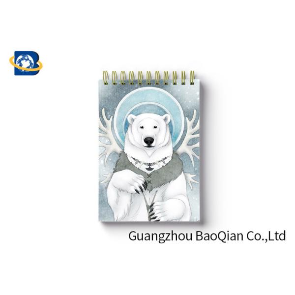 Polar Bear Animal Custom Spiral Notebooks School Stationery Set 3D Printing Cover