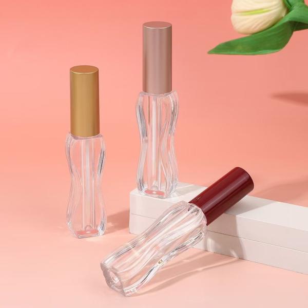 Screen Printing Logo 5ml Waist-length Plastic Lip Glaze Tube for All Skin Types